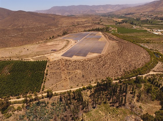 Fotovoltaická elektrárna Solek Group v Chile.