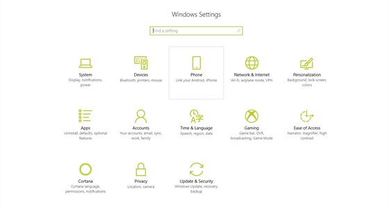 Windows 10 nov nabízí propojení s telefonem s OS Android nebo iOS.