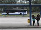 Stávající autobusové nádraí v Humpolci. V pipravovaném integrovaném dopravním...