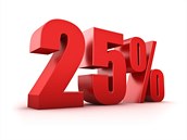 Sleva 25 procent Sleva 25 procent