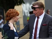 Vica Kerekes a Michal Dlouhý v seriálu Kapitán Exner Vica Kerekes a Michal Dlouhý v seriálu Kapitán Exner