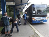 Na humpolecké autobusové nádraží budou lidé ještě nějaký čas chodit. Výstavba... Na humpolecké autobusové nádraží budou lidé ještě nějaký čas chodit. Výstavba...