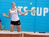 Kristýna Plíšková returnuje na turnaji v Olomouci. Kristýna Plíšková returnuje na turnaji v Olomouci.