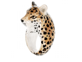 Porcelánový prsten Gepard je run zdobeným originálem, který se hodí pro...