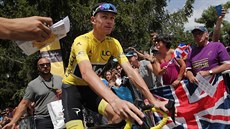 Chris Froome ped startem 19. etapy Tour.