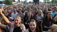 Nadení návtvník Colours of Ostrava 2017.