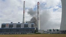 Požár v elektrárně v Dětmarovicích na Karvinsku. (28. července 2017) Požár v elektrárně v Dětmarovicích na Karvinsku. (28. července 2017)