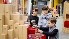 Většina exponátů jde osahat. Většina exponátů jde osahat.