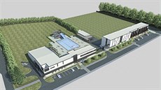 Vizualizace plánovaného areálu v Zubří. Vizualizace plánovaného areálu v Zubří.