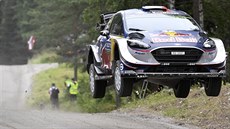 Sebastien Ogier během Finské rallye Sebastien Ogier během Finské rallye