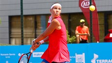 Lucie Hradecká bojuje na turnaji v Olomouci. Lucie Hradecká bojuje na turnaji v Olomouci.