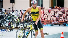 Jan Hradecký na triatlonu v Hlincové Hoře Jan Hradecký na triatlonu v Hlincové Hoře