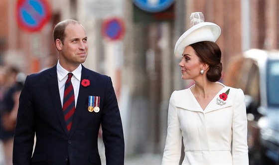 Britský princ William a vévodkyn Kate (Ypry, 30. ervence 2017)