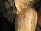V jeskyni Na Pomezí se íká, e pokud se dotknete levou rukou stalaktitu ve...