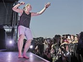 Festival Hrady CZ na Švihově. Na snímku zpěvák Tomáš Klus (29. července 2017). Festival Hrady CZ na Švihově. Na snímku zpěvák Tomáš Klus (29. července 2017).