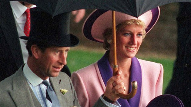 Princ Charles a princezna Diana (Ascot, 20. ervna 1990)