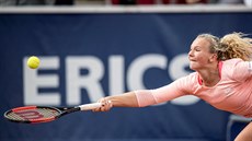Kateina Siniaková  ve finále turnaje v Bastadu.