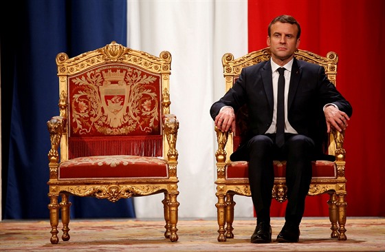 Francouzský prezident Emmanuel Macron (14.kvtna 2017)
