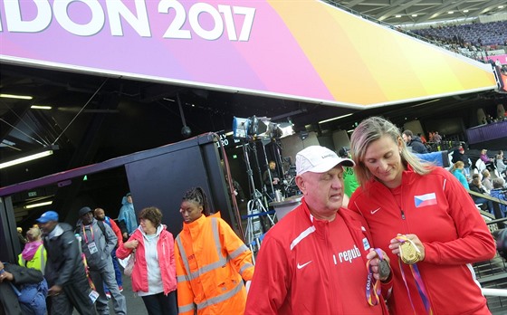 Barbora potáková, Rudolf erný a jejich medaile z Londýna.