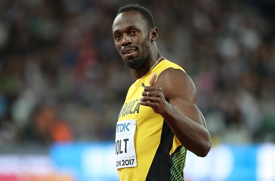 Jamajský sprinter Usain Bolt ped finále stovky na mistrovství svta v Londýn.
