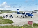 Aerolinky Loganair svými stroji obhospodaují Skotsko vetn jeho ostrov v...