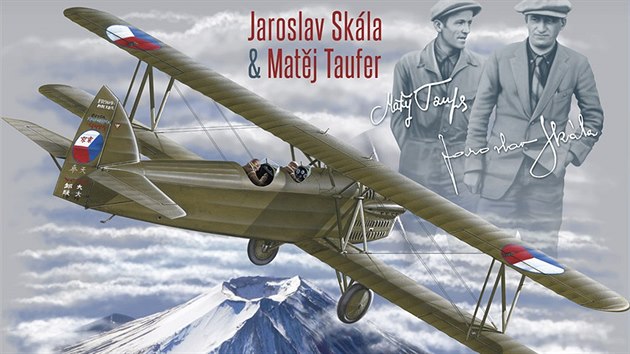 Hrdinové dálkového letu do Tokia: Jaroslav Skála, Matěj Taufer a jejich stroj... Hrdinové dálkového letu do Tokia: Jaroslav Skála, Matěj Taufer a jejich stroj...