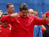 Venezuelský prezident Nicolás Maduro na mítinku svých příznivců v Caracasu (27.... Venezuelský prezident Nicolás Maduro na mítinku svých příznivců v Caracasu (27....