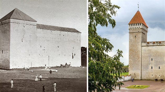 Estonsk hrad Kuressaare (Arensburg)