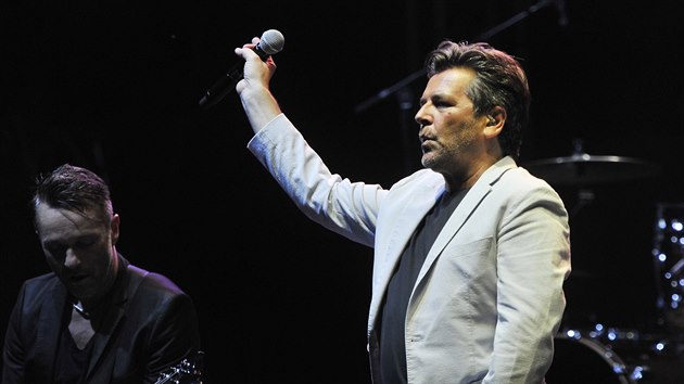 Nmeck zpvk Thomas Anders na festivalu Szavafest ve Svtl nad Szavou.