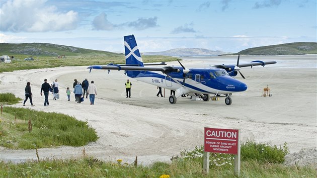 Aerolinky Loganair svými stroji obhospodaují Skotsko vetn jeho ostrov v...