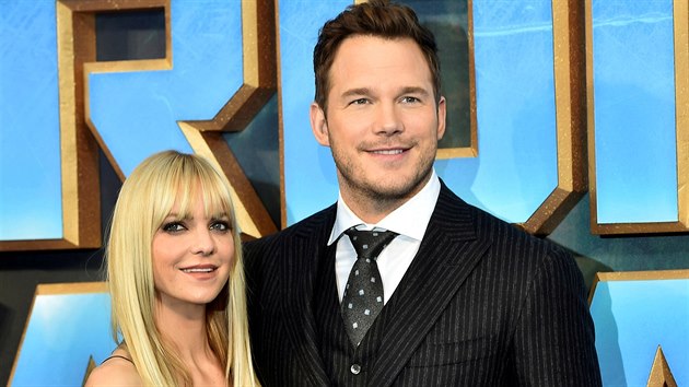 Anna Farisov a Chris Pratt (Londn, 24. dubna 2017)