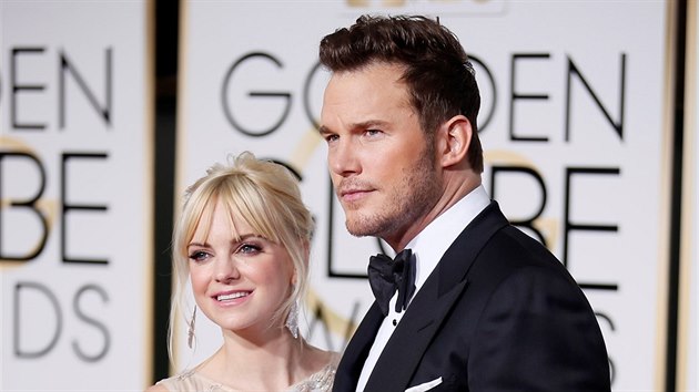 Anna Farisov a Chris Pratt (Beverly Hills, 11. ledna 2015)