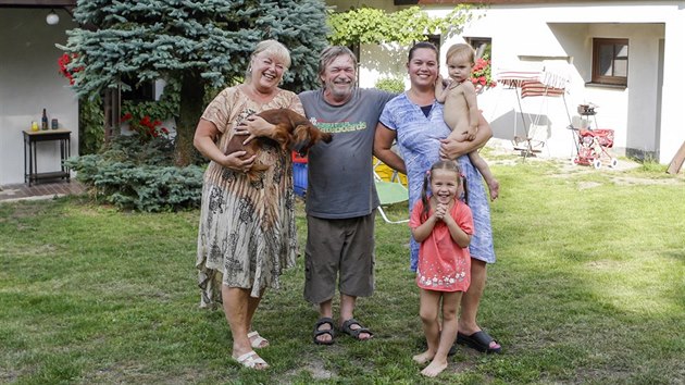 Roman Skamene s rodinou (2. srpna 2017)
