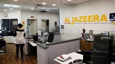 Kancelá stanice al-Dazíra v Jeruzalém (13. ervna 2017)