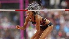 Belgická sedmibojařka Nafissatou Thiamová překonala výškařskou laťku. Belgická sedmibojařka Nafissatou Thiamová překonala výškařskou laťku.