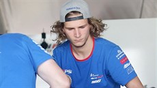 Karel Hanika se chystá na kvalifikaci Velké ceny České republiky. Karel Hanika se chystá na kvalifikaci Velké ceny České republiky.