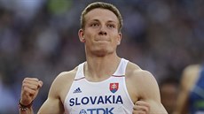 Slovenský vítěz. Ján Volko v předrozběhu na 100 metrů na MS V Londýně. Slovenský vítěz. Ján Volko v předrozběhu na 100 metrů na MS V Londýně.