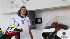 Karel Hanika při tiskové konferenci před Velkou cenou Brna silničních motocyklů Karel Hanika při tiskové konferenci před Velkou cenou Brna silničních motocyklů