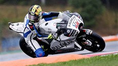 Karel Abraham během tréninku na Velkou cenu České republiky silničních motocyklů Karel Abraham během tréninku na Velkou cenu České republiky silničních motocyklů