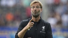 Jürgen Klopp, trenér fotbalistů Liverpoolu. Jürgen Klopp, trenér fotbalistů Liverpoolu.
