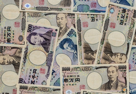 Japonské jeny (ilustraní snímek).
