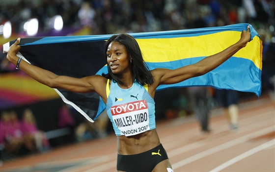 Shaunae Millerová-Uibová slaví bronz z dvoustovky na mistrovství svta v...