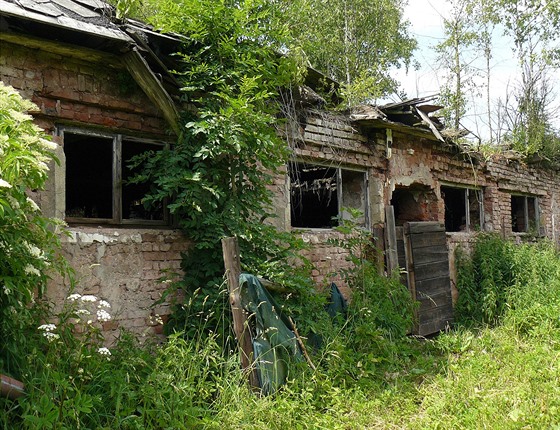 Pozstatky vesnice Debrné u Trutnova.
