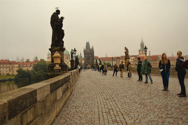 ivá bariéra na Karlov most