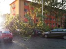 Ostrava Poruba po ranní bouřce Ostrava Poruba po ranní bouřce