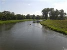 Lodě na řece Moravě. Lodě na řece Moravě.