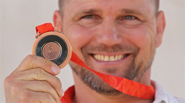 Zápasník Marek Švec s dodatečně udělenou bronzovou medailí z olympijských her v... Zápasník Marek Švec s dodatečně udělenou bronzovou medailí z olympijských her v...