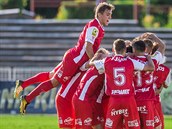 Radost fotbalistů Pardubic Radost fotbalistů Pardubic