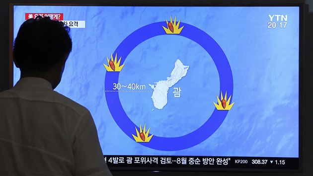 Severn Korea hroz raketovm ostelovnm Guamu (10. srpna 2017)