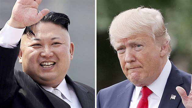 Severokorejský vdce Kim ong-un a americký prezident Donald Trump